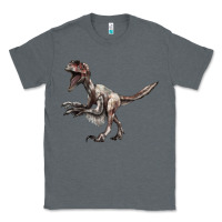 Charcoal Heather Deinonychus Classic Tee - LillyAllenDesigns