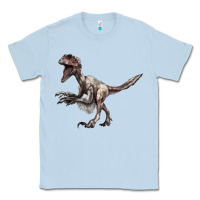 Dusty Blue Deinonychus Classic Tee - LillyAllenDesigns