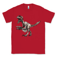 Red Deinonychus Classic Tee - LillyAllenDesigns