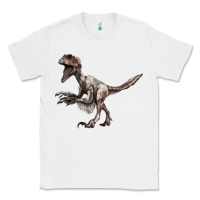 White Deinonychus Classic Tee - LillyAllenDesigns