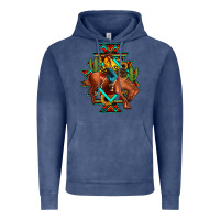 Vintage Denim aztec rodeo cowboy Vintage Hoodie - JahusDesignShop