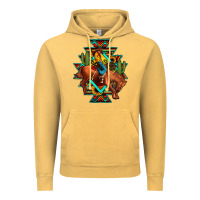 Vintage Mustard aztec rodeo cowboy Vintage Hoodie - JahusDesignShop