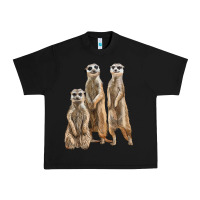 Black 3 meerkat Urban Heavy Tee - LillyAllenDesigns