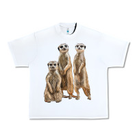 White 3 meerkat Urban Heavy Tee - LillyAllenDesigns