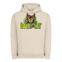 Pigment French Oak Lucky cat St. Patrick's Urban Hoodie - HowdyJamesFarm