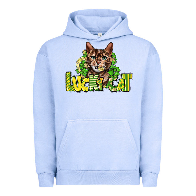 Lucky Cat St. Patrick's Urban Hoodie by HowdyJamesFarm | Teevron