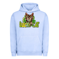 Pigment Grape Ice Lucky cat St. Patrick's Urban Hoodie - HowdyJamesFarm