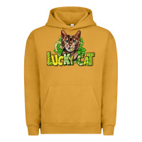 Pigment Peanut Butter Lucky cat St. Patrick's Urban Hoodie - HowdyJamesFarm