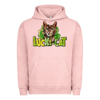 Pigment Salmon Lucky cat St. Patrick's Urban Hoodie - HowdyJamesFarm
