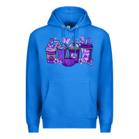 True Royal Cancer coffee cups purple ribbon Premium Hoodie - NancyCooperArtShop