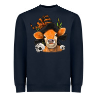 Navy halloween witch cow Heavyweight Sweatshirt - Jasminsmagicworld