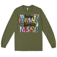 Army Green every bunny's favorite nurse Long Sleeve Tee - MaliasSmallBusiness