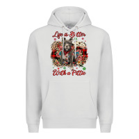 Dove Grey Christmas life is better with a pittie Premium Hoodie - JahusDesignShop