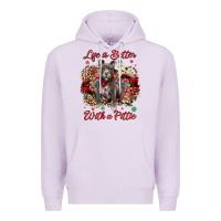 Lilac Christmas life is better with a pittie Premium Hoodie - JahusDesignShop