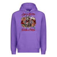 Purple Christmas life is better with a pittie Premium Hoodie - JahusDesignShop