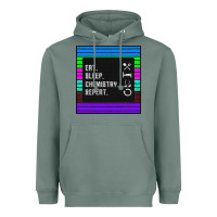 Sage Eat Sleep Chemıstray Repeat Heavyweight Hoodie - Bettercallsaul