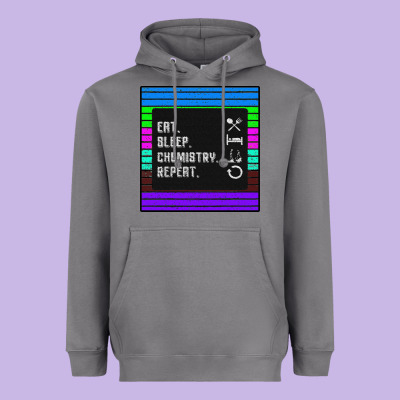 Eat Sleep Chemıstray Repeat Heavyweight Hoodie Designed By Bettercallsaul
