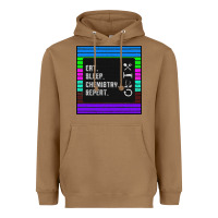 Toasted Coconut Eat Sleep Chemıstray Repeat Heavyweight Hoodie - Bettercallsaul