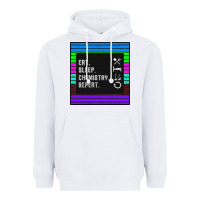White Eat Sleep Chemıstray Repeat Heavyweight Hoodie - Bettercallsaul