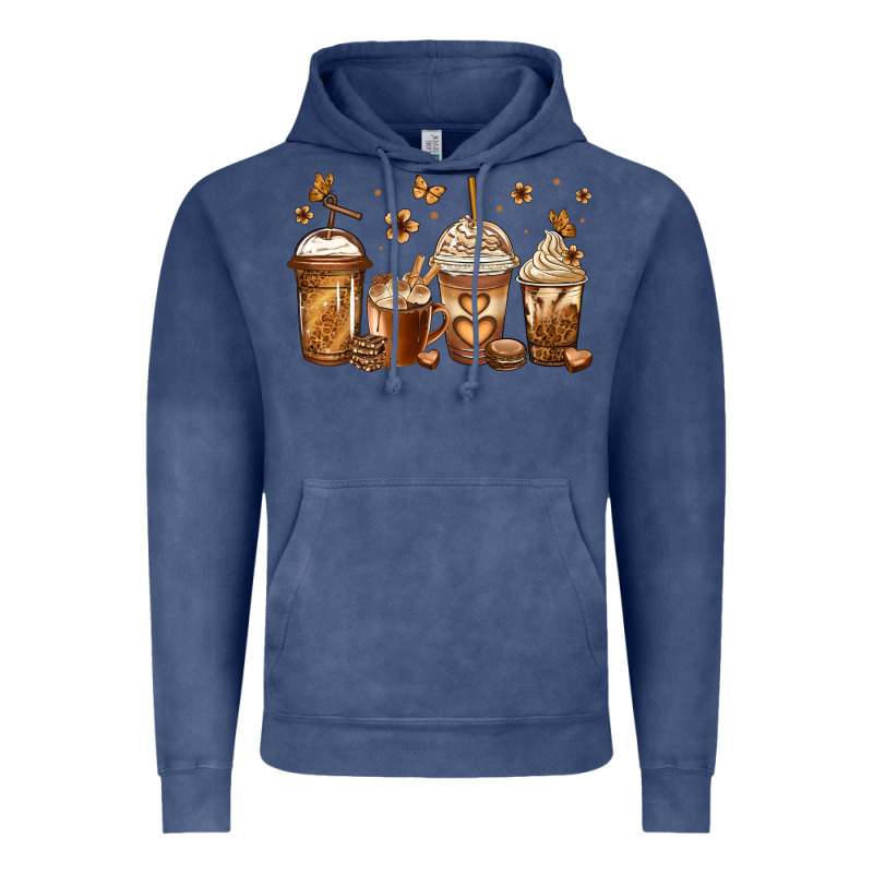 Melanin Afro Coffee Cups Vintage Hoodie by Jasminsmagicworld | Teevron