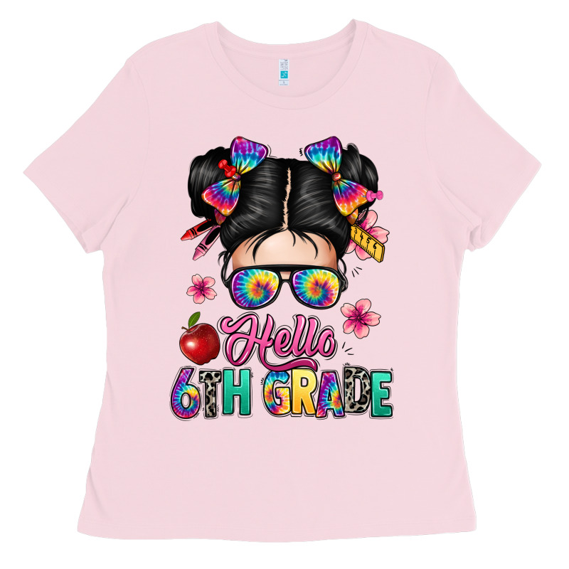 Hello Sixth Grade Kid Ladies Tee by texasbilliewilder | Teevron