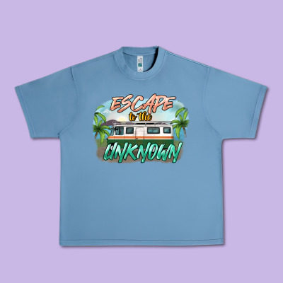 Escape To The Unknown Urban Heavy Tee Designed By Nancycooperartshop