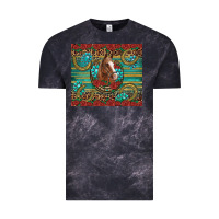 Cloud Black western horse horseshoe roses gemstones glitter wooden Vintage Tee - Artiststas