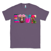 Lavender love with braunvieh cow Classic Tee - AdoDesignShop
