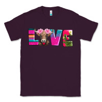 Plum love with braunvieh cow Classic Tee - AdoDesignShop
