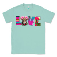 Seafoam love with braunvieh cow Classic Tee - AdoDesignShop
