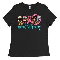 Black brave and strong Ladies Tee - JahusDesignShop