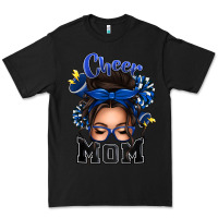 Black cheer mom messy bun Premium Tee - texasbilliewilder
