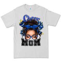 Dove Grey cheer mom messy bun Premium Tee - texasbilliewilder