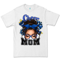 White cheer mom messy bun Premium Tee - texasbilliewilder