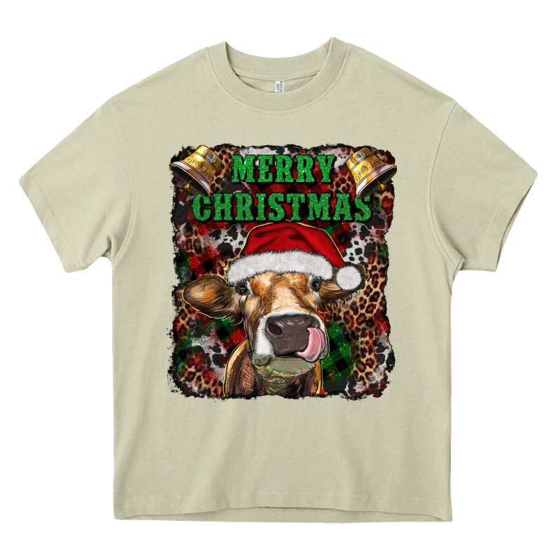 Merry Christmas Heifer With Cowbells Heavy Core Tee by RanaPortraitStore | Teevron