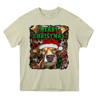 Mossy merry christmas heifer with cowbells Heavy Core Tee - RanaPortraitStore