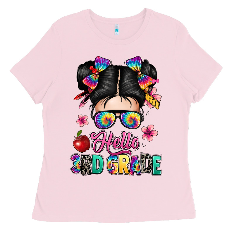 Hello Third Grade Kid Ladies Tee by texasbilliewilder | Teevron