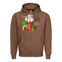 Chestnut ho ho ho gnome santa coffee cup Zipper Hoodie - MaliasSmallBusiness