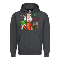 Smoke ho ho ho gnome santa coffee cup Zipper Hoodie - MaliasSmallBusiness