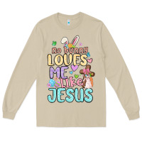 Mushroom no bunny loves me like jesus Long Sleeve Tee - MaliasSmallBusiness