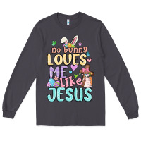 Smoke no bunny loves me like jesus Long Sleeve Tee - MaliasSmallBusiness