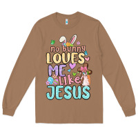 Toasted Coconut no bunny loves me like jesus Long Sleeve Tee - MaliasSmallBusiness