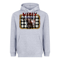 Heather Grey Merry Bright Heavyweight Hoodie - Bettercallsaul