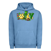 Pigment Pebble Blue lucky pet  St. Patrick's Urban Hoodie - HowdyJamesFarm