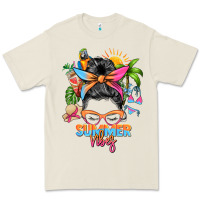 Bone summer vibes messy bun Premium Tee - Zillion Design Studio