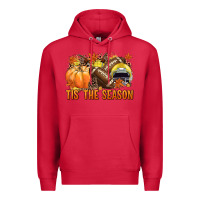Cardinal Tis' the season Football yellow helmet Premium Hoodie - NancyCooperArtShop