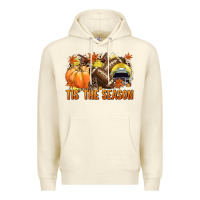 Sandshell Tis' the season Football yellow helmet Premium Hoodie - NancyCooperArtShop