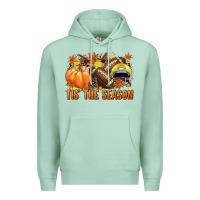 Seafoam Tis' the season Football yellow helmet Premium Hoodie - NancyCooperArtShop