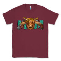 Burgundy highland cow mom Classic Tee - Jasminsmagicworld