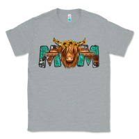 Heather Grey highland cow mom Classic Tee - Jasminsmagicworld